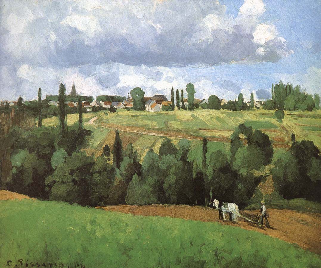 Camille Pissarro Pang plans scenery Schwarz